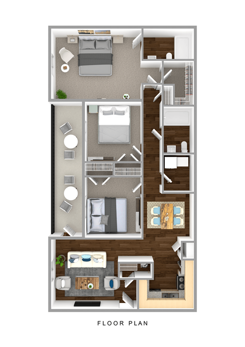 a 1 bedroom floor plan  residences at the